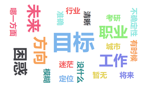 1595225064394338.png 19市场营销专业学生对职业生涯方面的困惑词云图.png